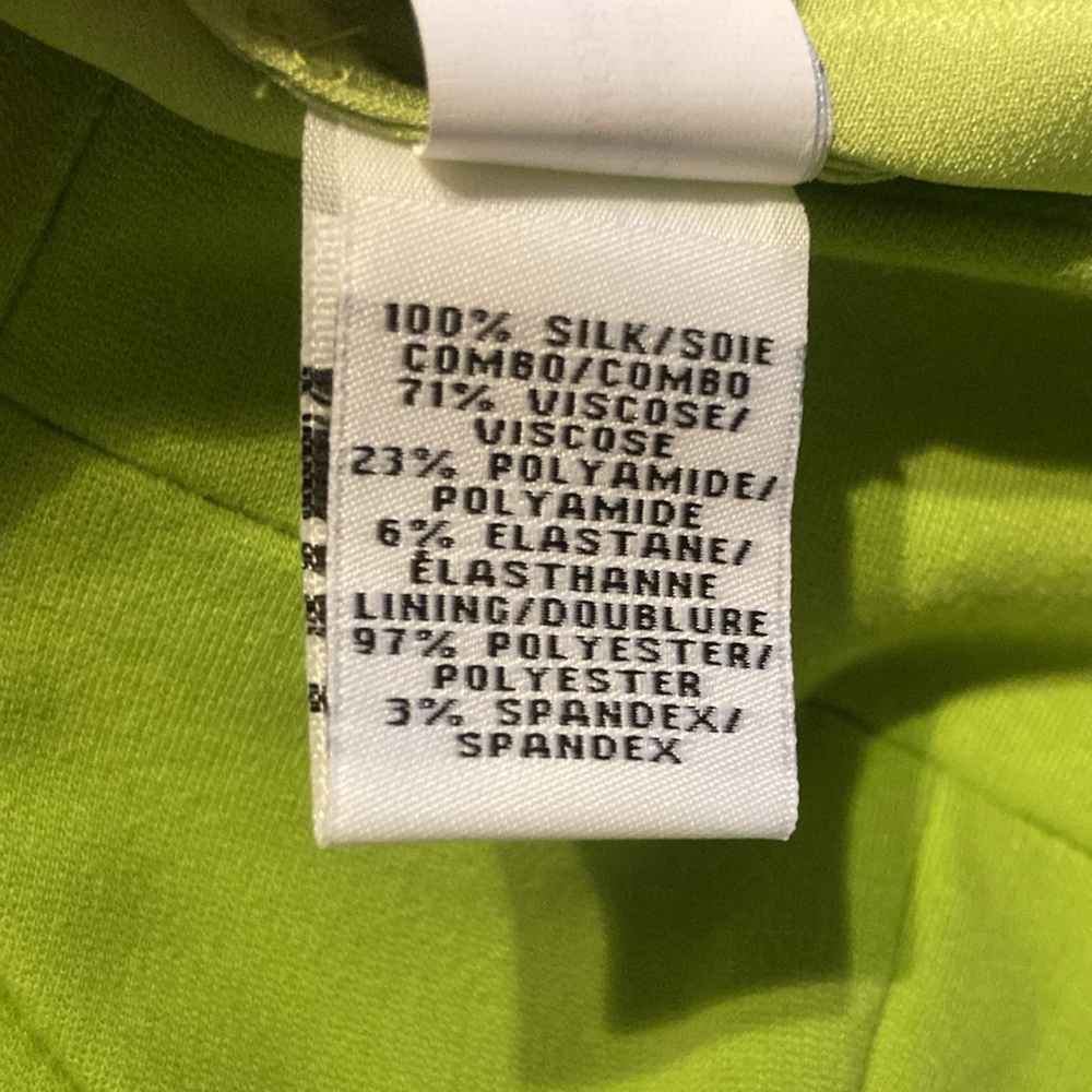 DIANE VON FURSTENBERG DVF ASTI SHORT STRAPLESS KIWI LIME GREEN DRESS Sz 4 - Picture 9 of 11